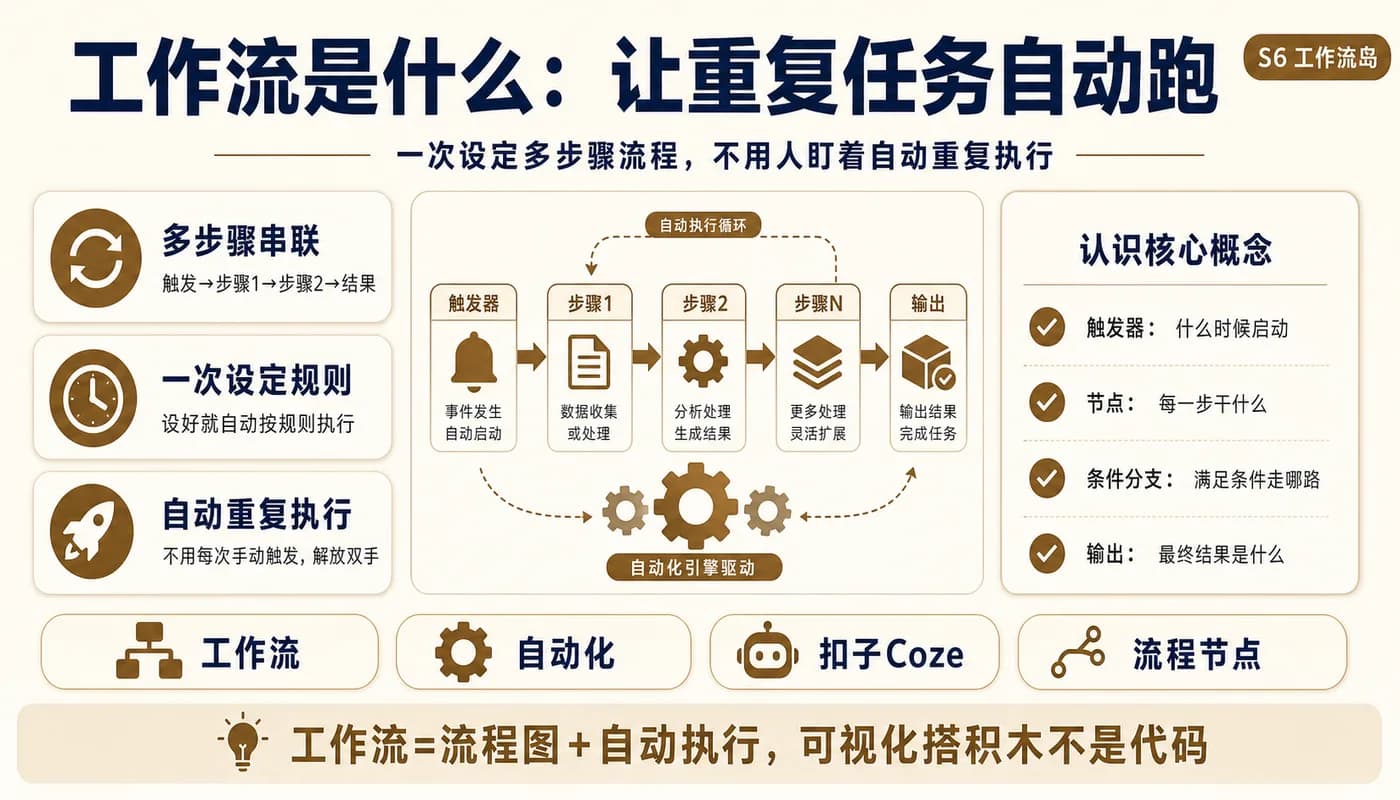 工作流是什么：让重复任务自动跑