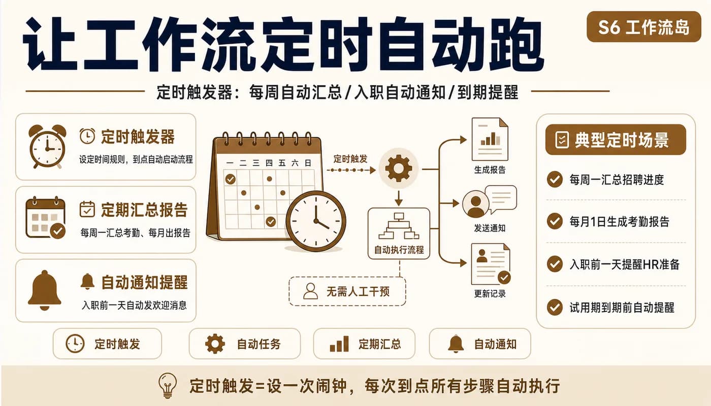 让工作流定时自动跑