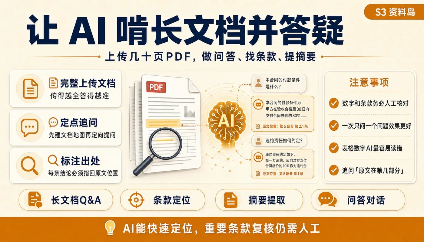 让 AI 啃长文档并答疑