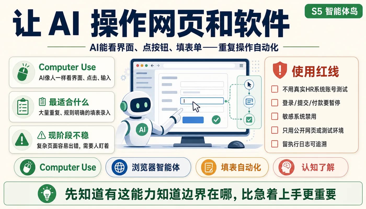 让 AI 操作网页和软件